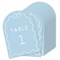 Big Dot of Happiness Dusty Blue Wedding Rings Table Numbers Centerpieces, Double-Sided 5 x 7 inches Cards, Table Numbers - 1-20